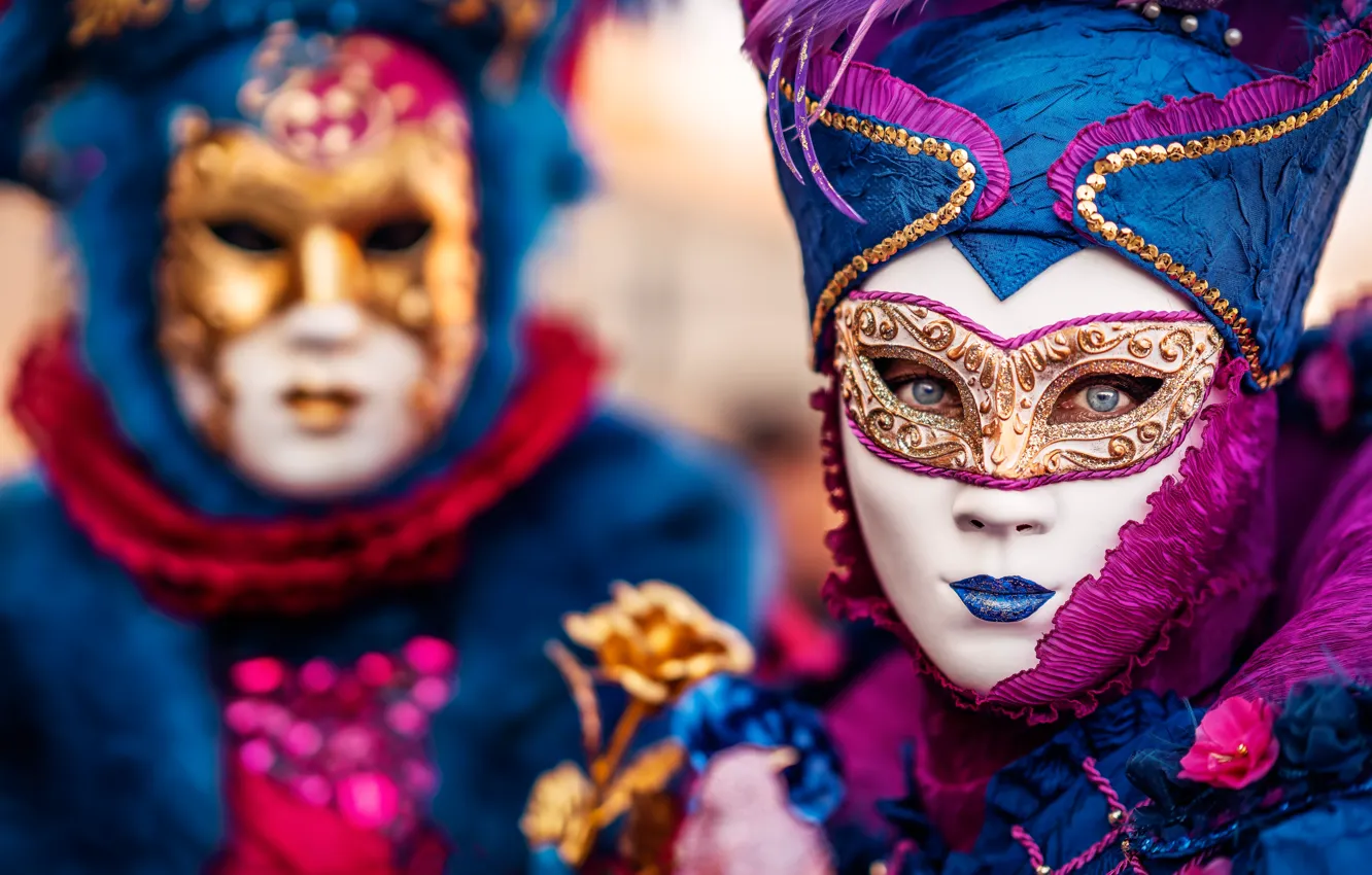 Фото обои стиль, маска, Италия, Венеция, карнавал