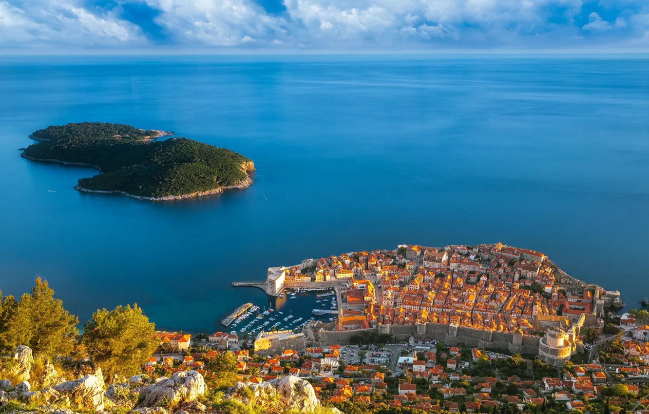Фото обои пейзаж, Хорватия, Дубровник, Dubrovnik