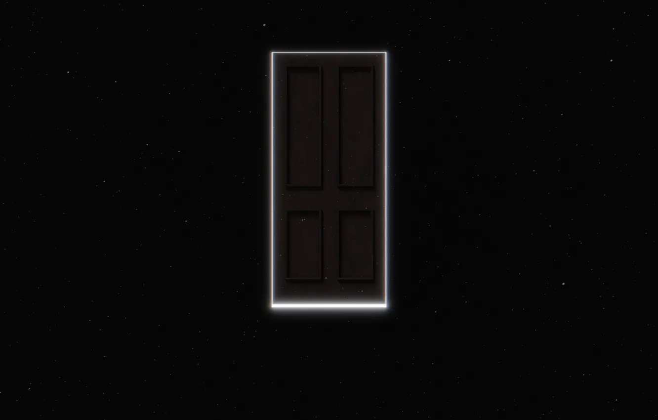 Фото обои космос, свечение, звёзды, портал, дверь, space, portal, glow