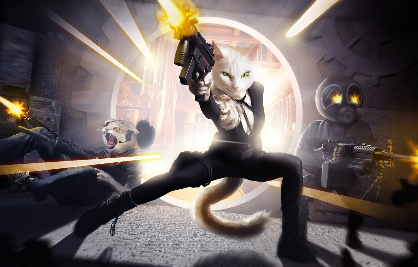 Фото обои fantasy, scifi, Space cat