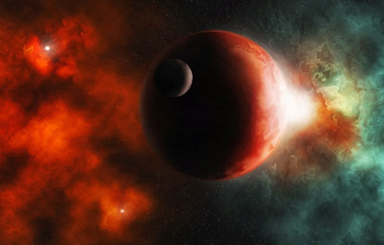 Фото обои апокалипсис, черная дыра, космический, взрыв сверхновой