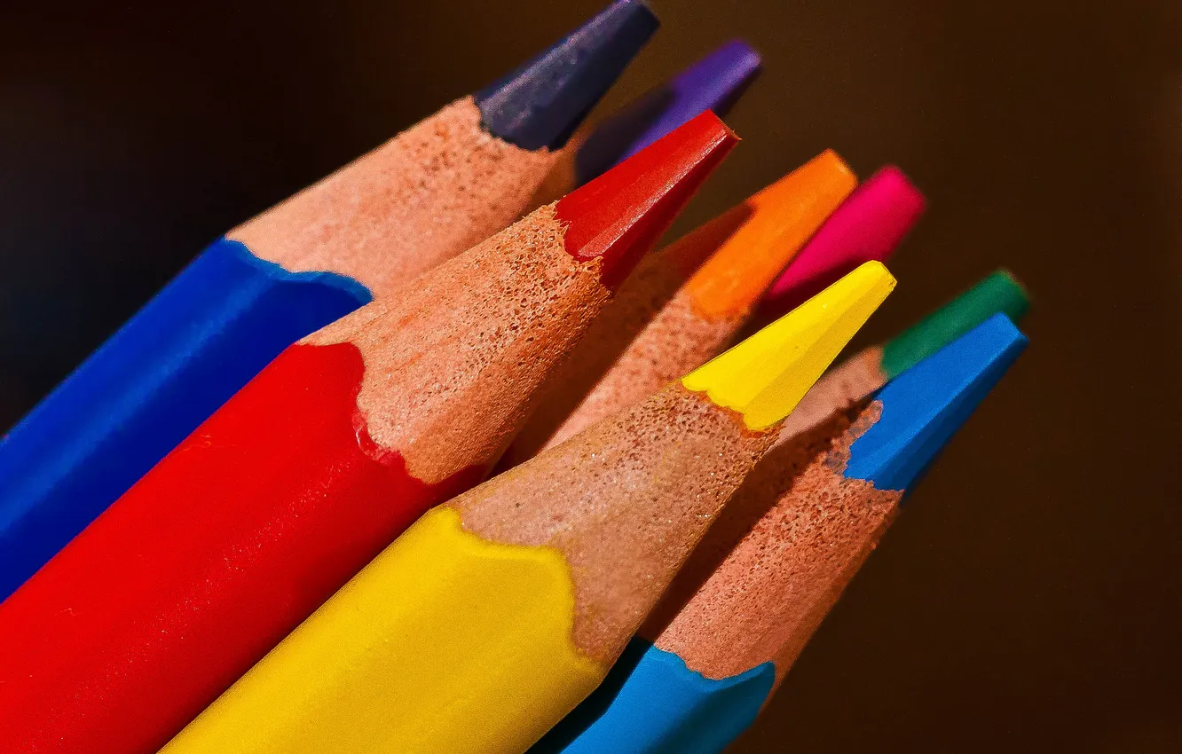 Фото обои цвет, карандаши, рисование, грифель