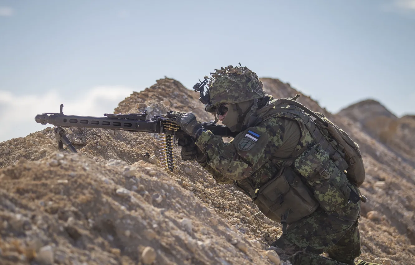 Фото обои оружие, солдат, Estonian Army