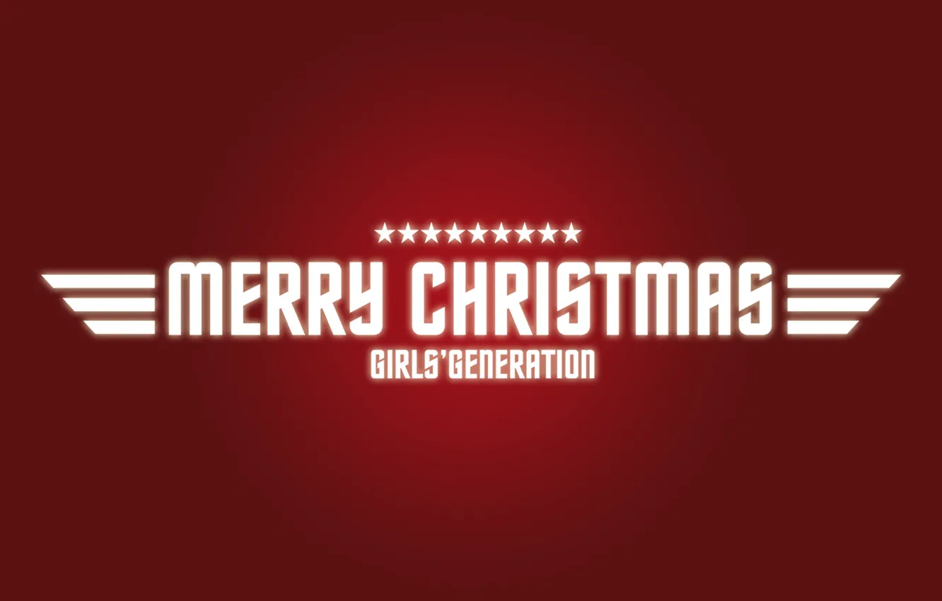 Фото обои праздник, новый год, красный фон, merry christmas, girls generation
