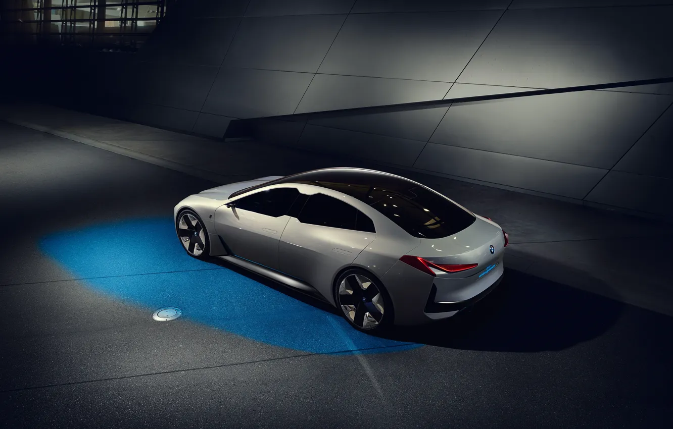 Фото обои Concept, BMW, Концепт, Седан, Немецкий, Электромобиль, 2021, Городской автомобиль будущего