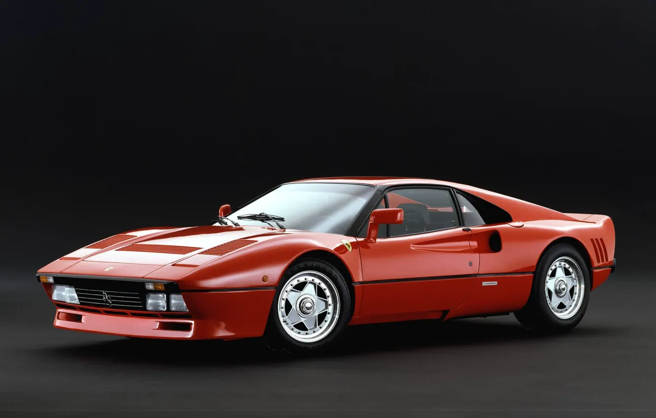 Фото обои Красный, Ретро, Феррари, Ferrari, GTO
