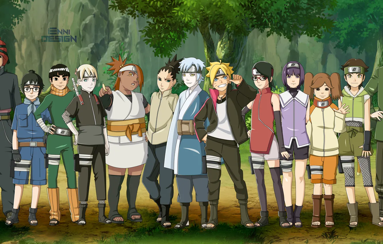 Фото обои Kiba, game, Sasuke, Naruto, Sakura, anime, sharingan, ninja