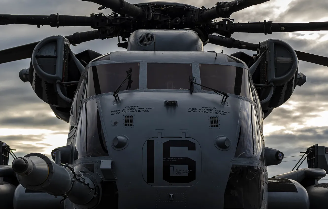 Фото обои вертолет, тяжелый, CH-53E