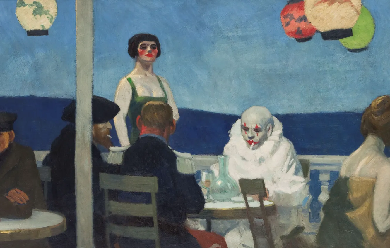 Фото обои 1914, Edward Hopper, Soir Bleu