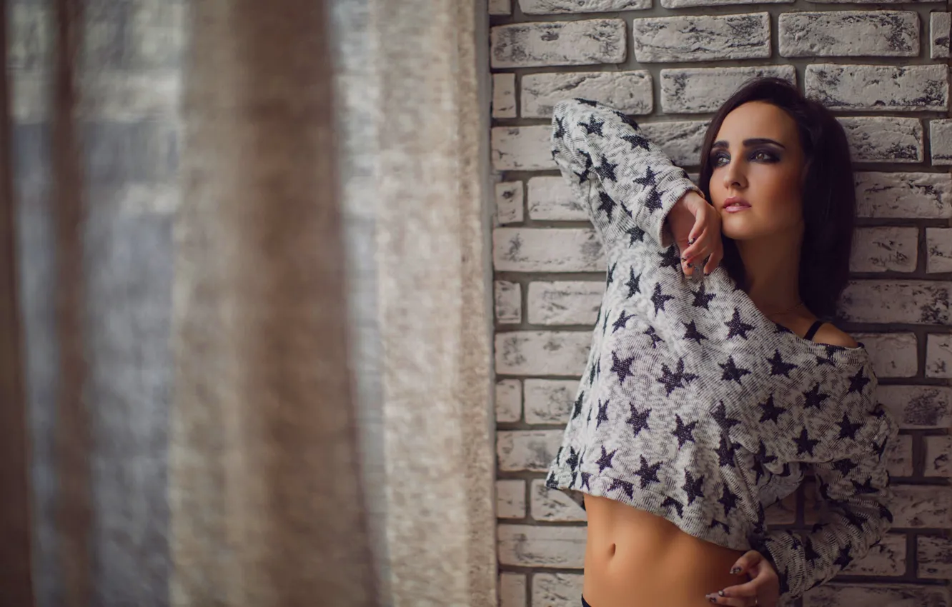 Фото обои Girl, Light, Beautiful, Body, Moscow, Studio, View, Photography