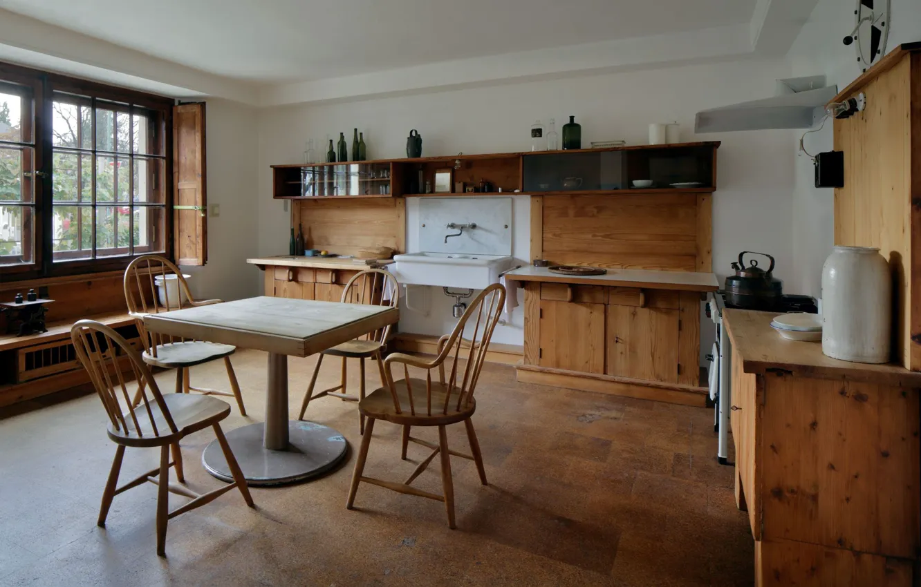 Фото обои стиль, интерьер, кухня, столовая, Rothmayerova vila