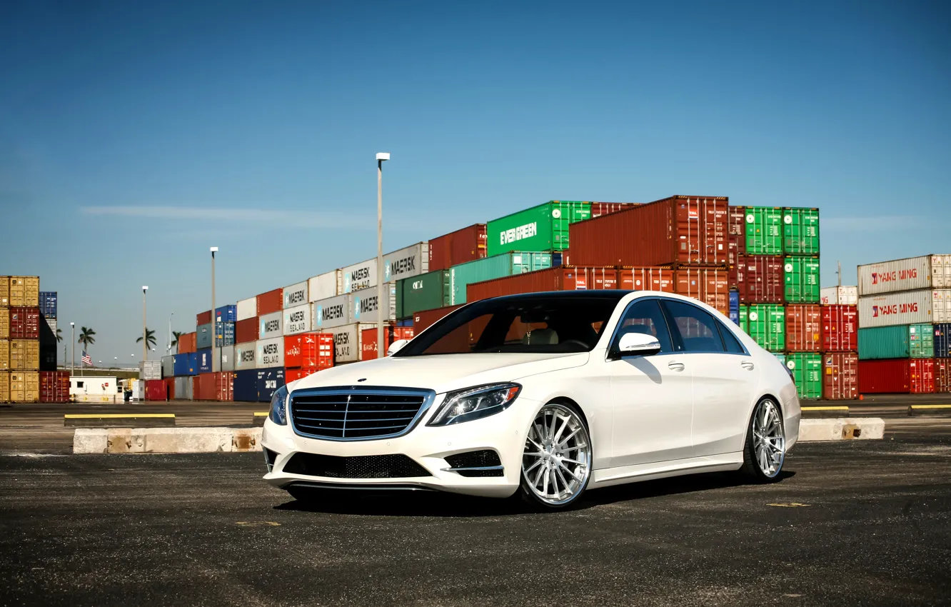 Фото обои Mercedes, wheels, S550, COR, lowered