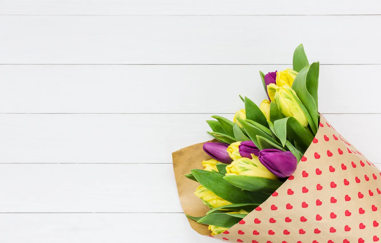 Фото обои цветы, colorful, тюльпаны, yellow, flowers, beautiful, tulips, spring