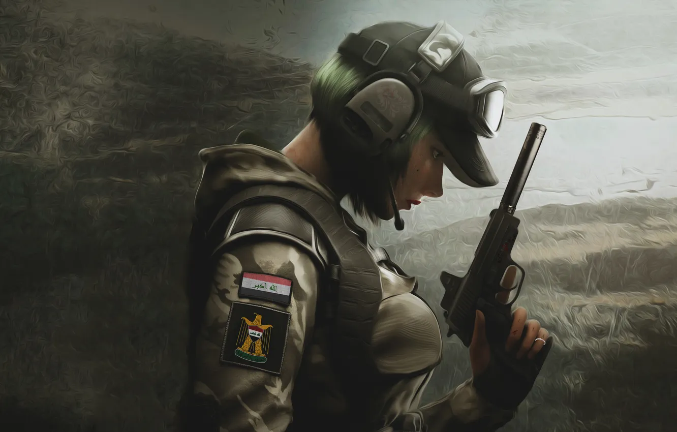 Фото обои Polish, Ela Bosak, video game characters, Rainbow 6, Polish women