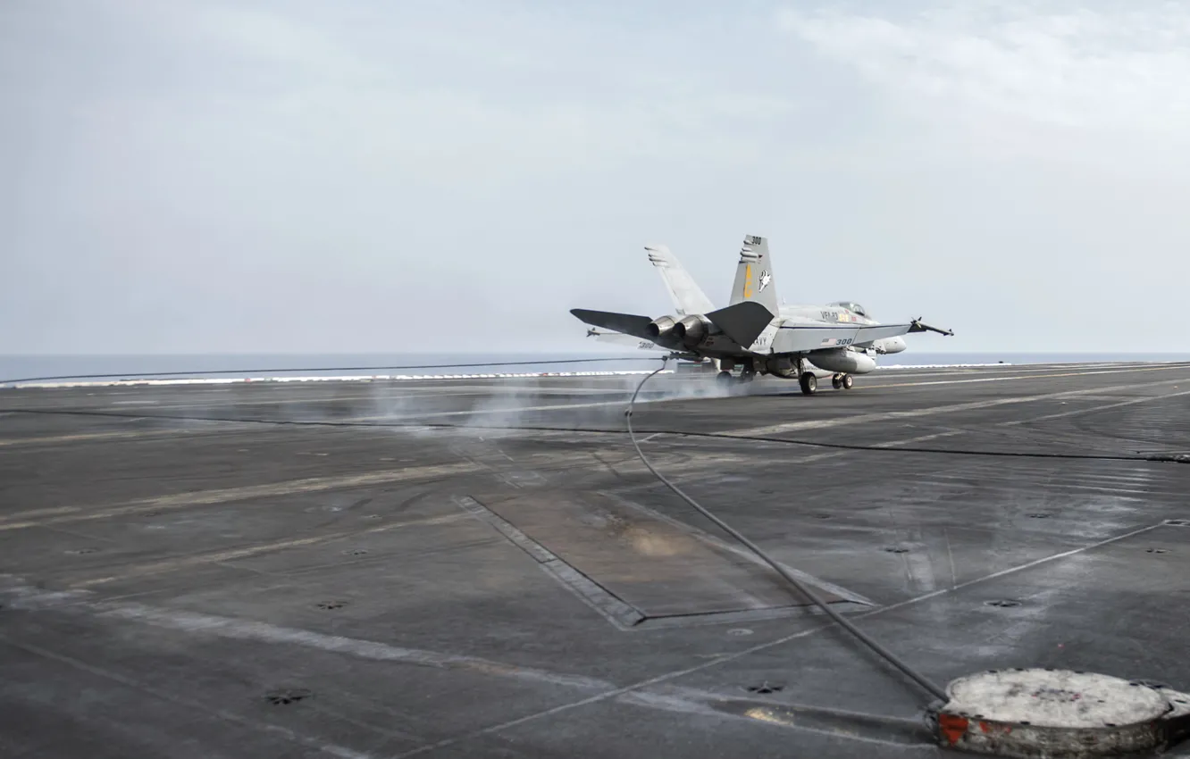 Фото обои USS Harry S. Truman, U.S. Navy, FA-18C Super Hornet