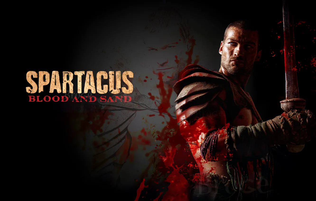 Фото обои воин, гладиатор, сериал спартак, spartacus, песок и кровь