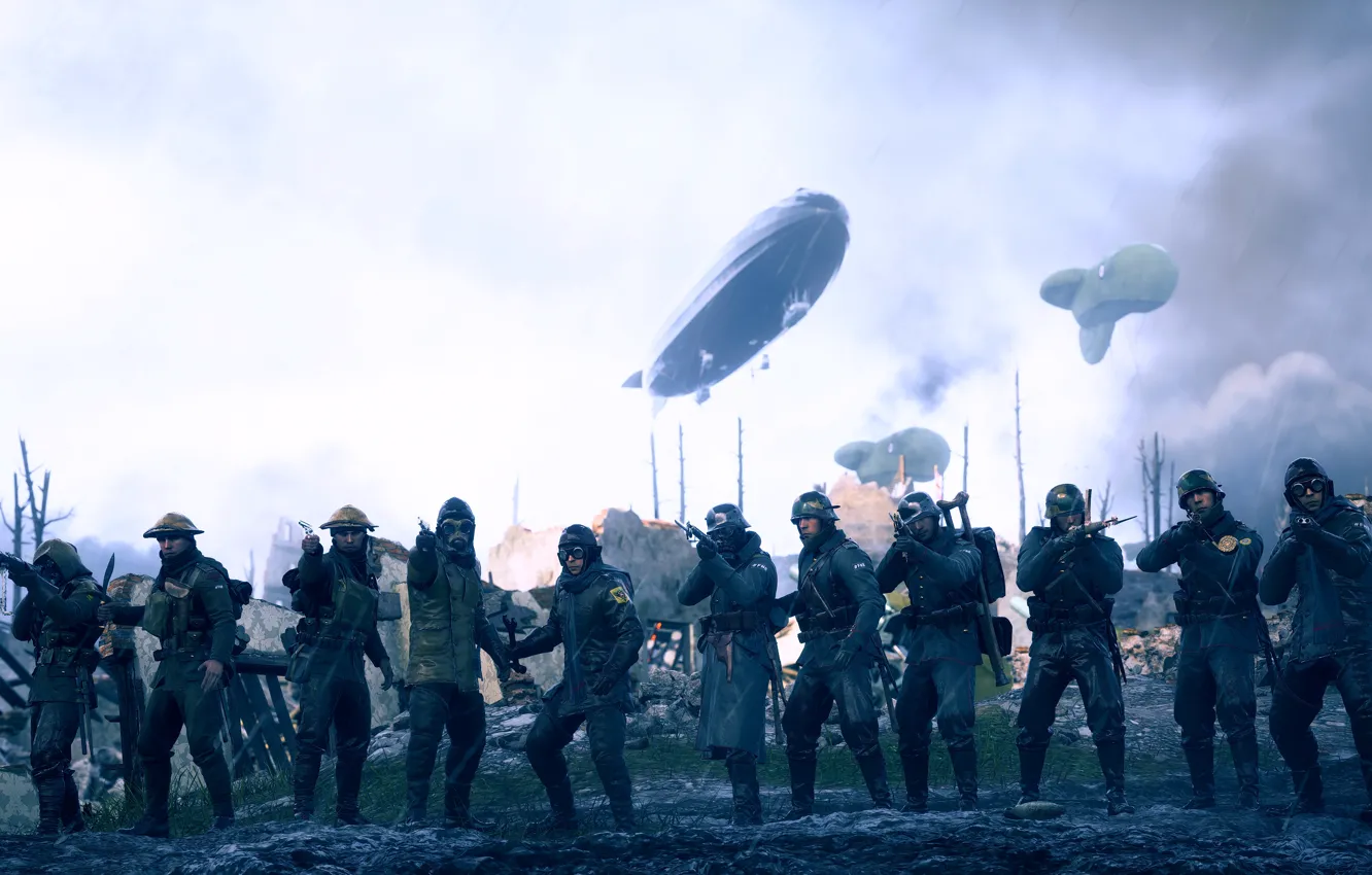 Фото обои война, солдаты, EA DICE, Battlefield 1