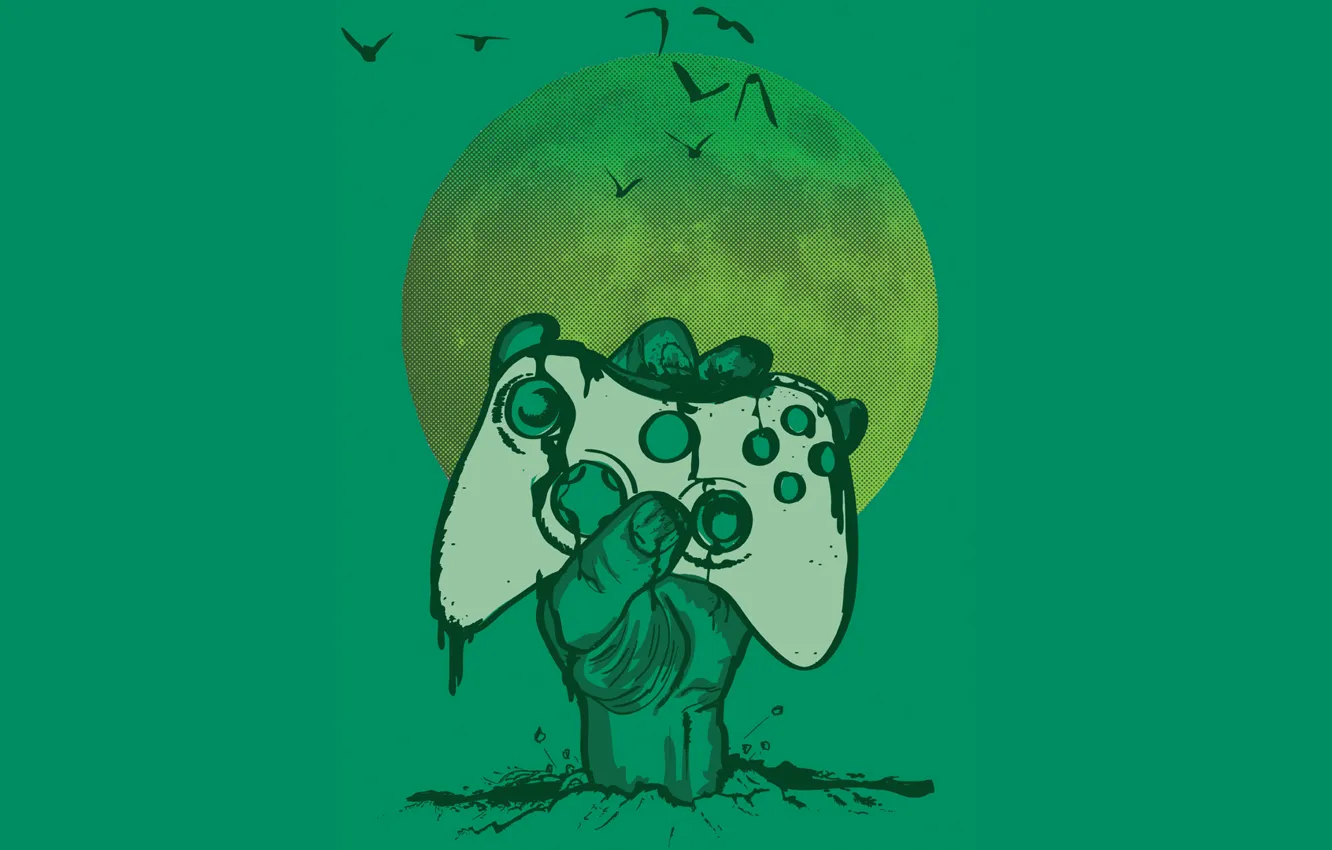 Фото обои луна, игра, moon, zombie, game, gamer