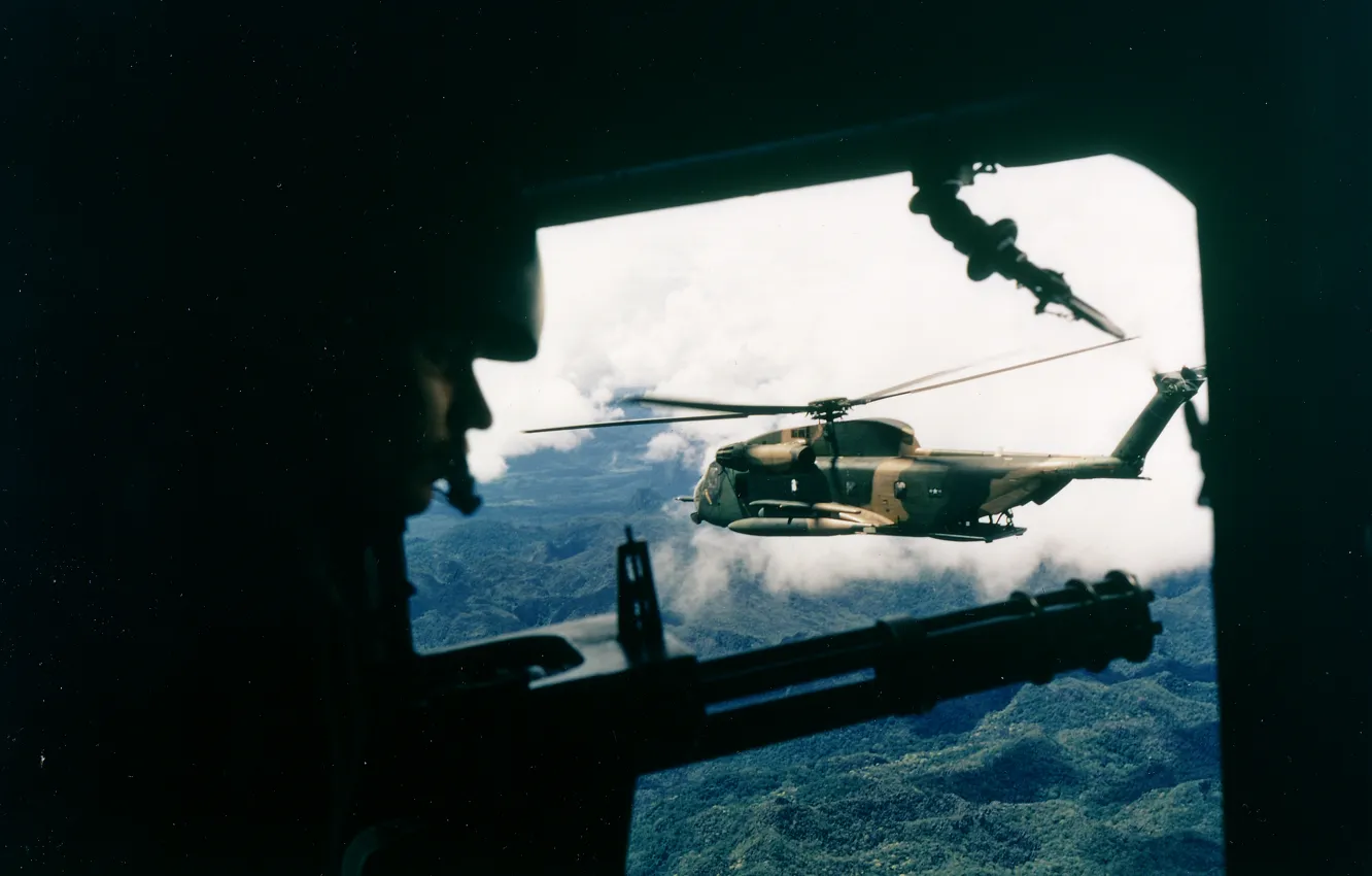 Фото обои оружие, Война, вертолет, Вьетнам