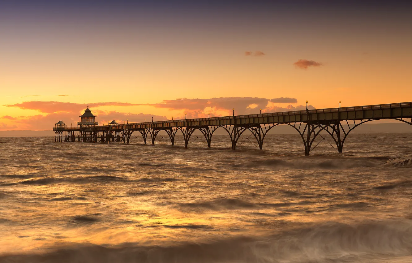 Фото обои мост, океан, United Kingdom, Avon