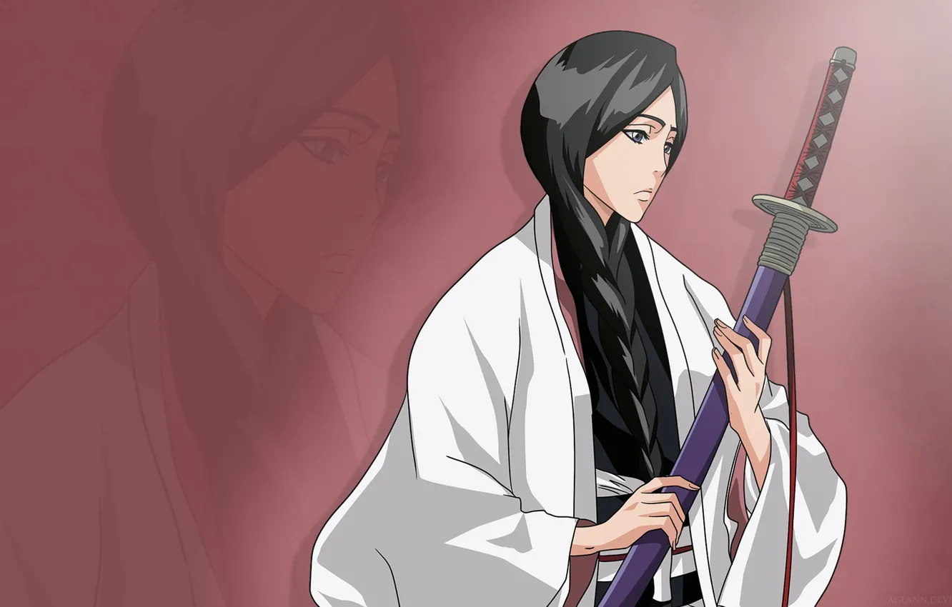 Фото обои girl, sword, game, Bleach, woman, anime, ken, brunette