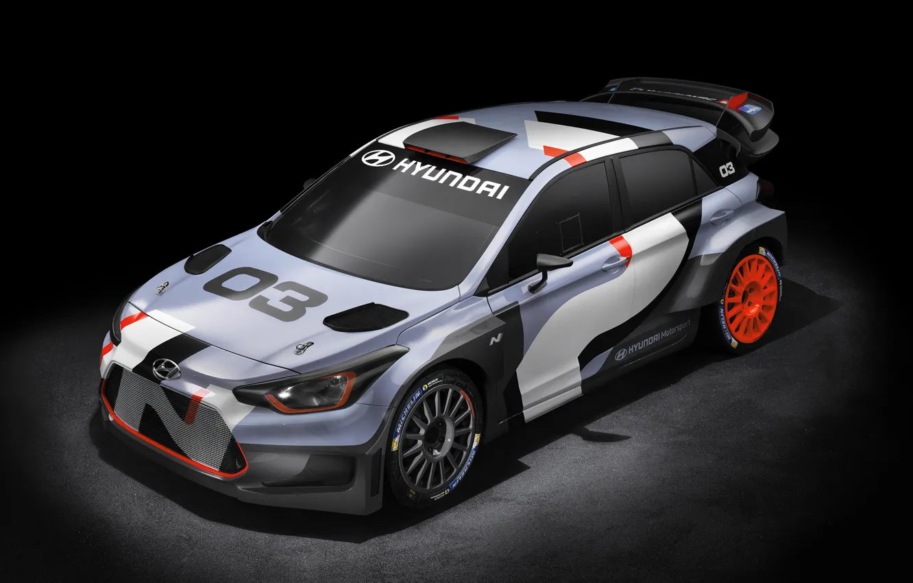 Фото обои Concept, Hyundai, WRC, i20, 2015, хундай