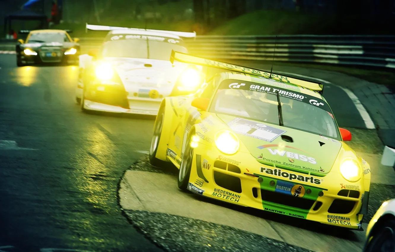 Фото обои авто, гонка, 911, Porsche, поворот, cars, GT3, racing