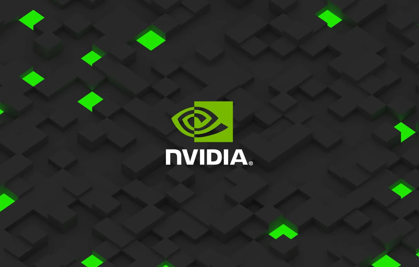 Фото обои green, Nvidia, Logo