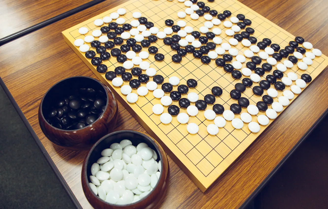 Фото обои Board, Baduk, Weiqi, Китайская настольная игра, Игра го