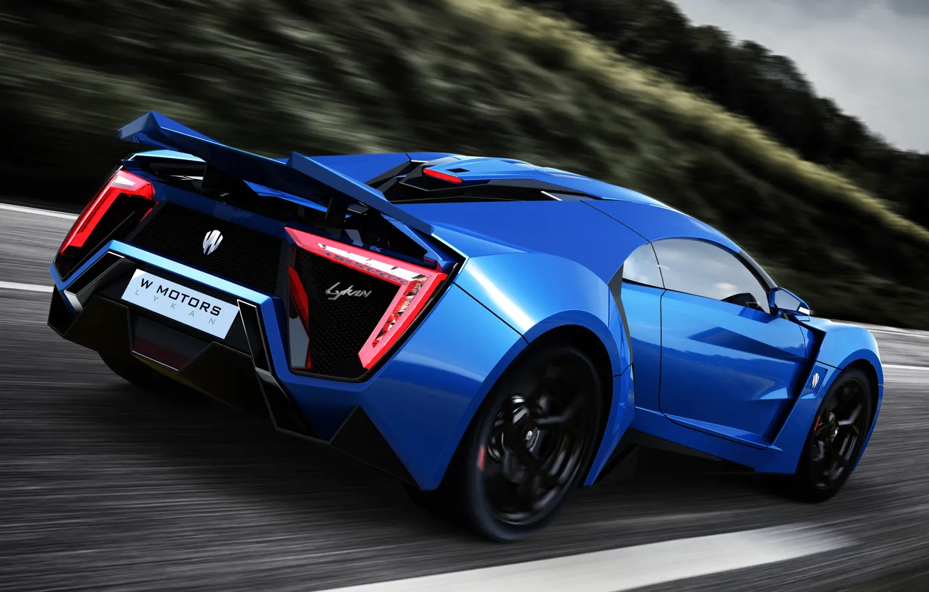 Фото обои car, суперкар, supercar, blue, race, Lykan Hypersport, W Motors, UHD