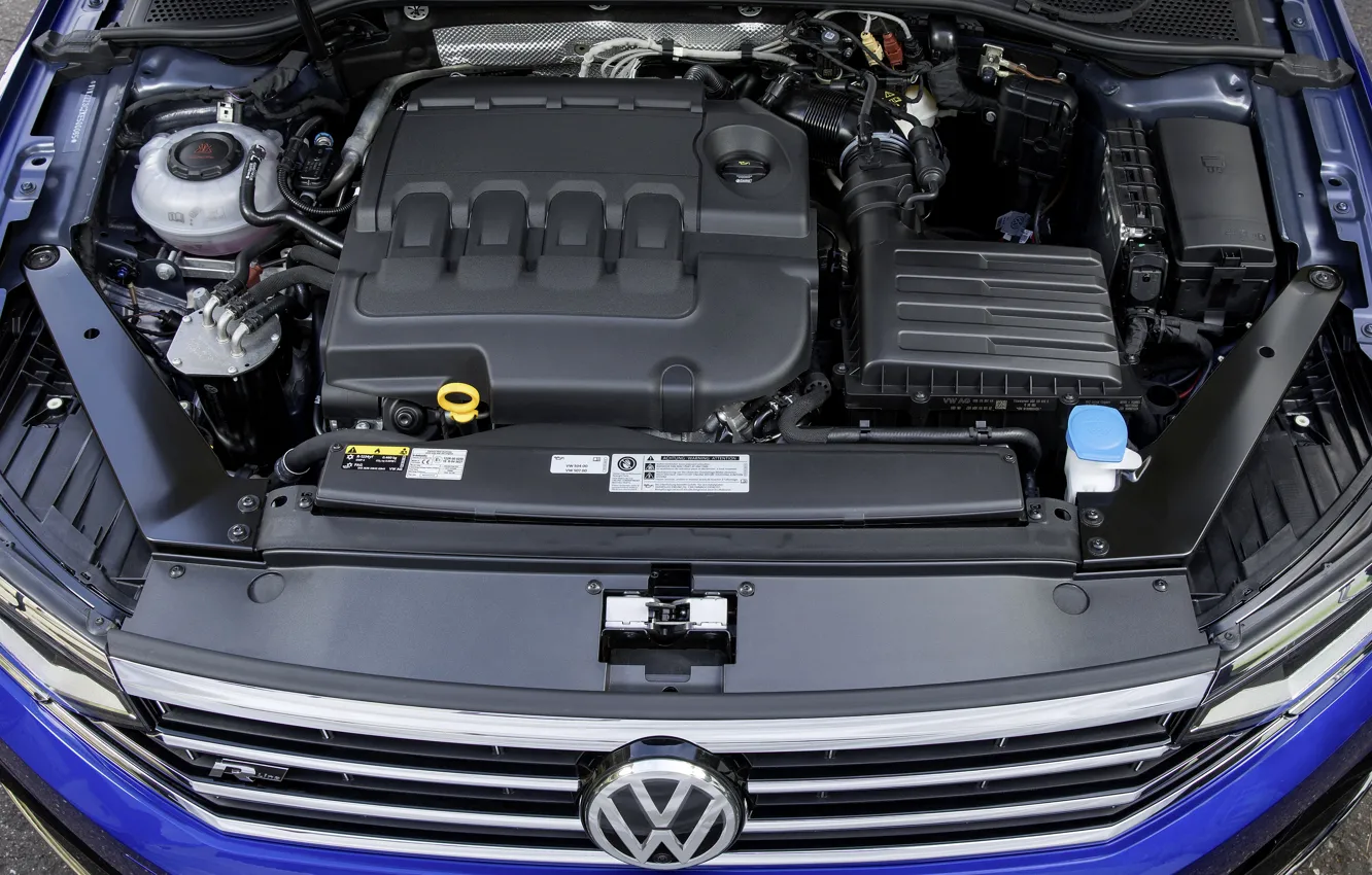 Фото обои двигатель, Volkswagen, Passat, R-Line, Variant, 2019