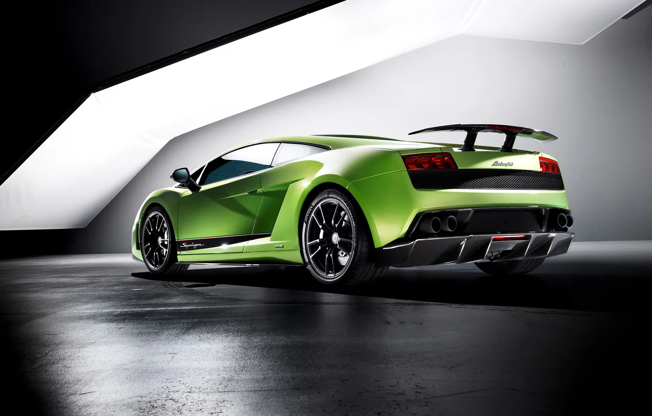 Фото обои green, Lamborghini, Superleggera, Gallardo, supercar, wallpapers, LP570-4