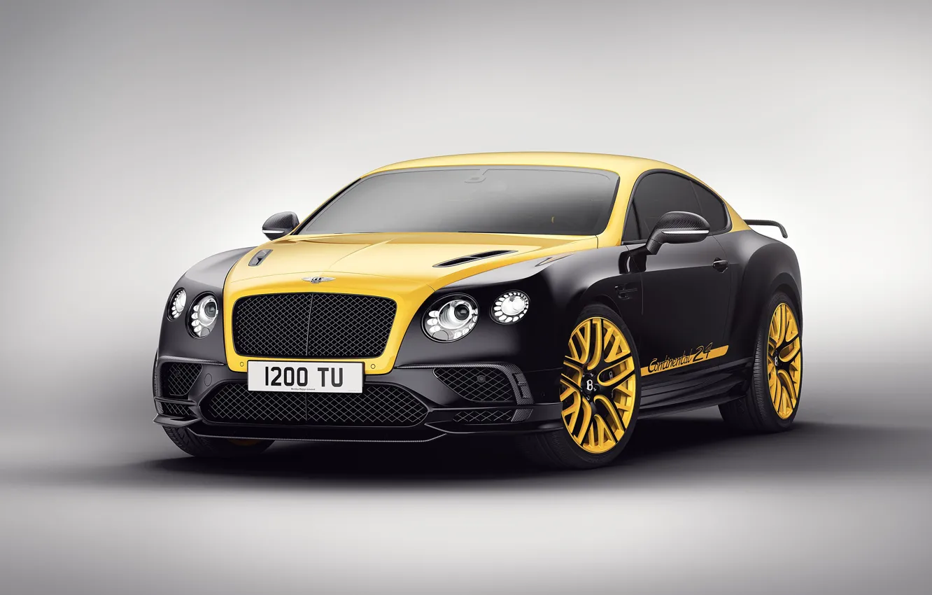 Фото обои car, Bentley, logo, Bentley Continental, GT 24, Gold Black, Bentley Continental GT 24 Gold Black