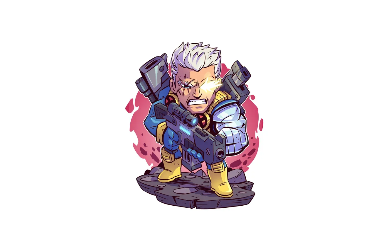 Фото обои Marvel, Cable, Derek Laufman