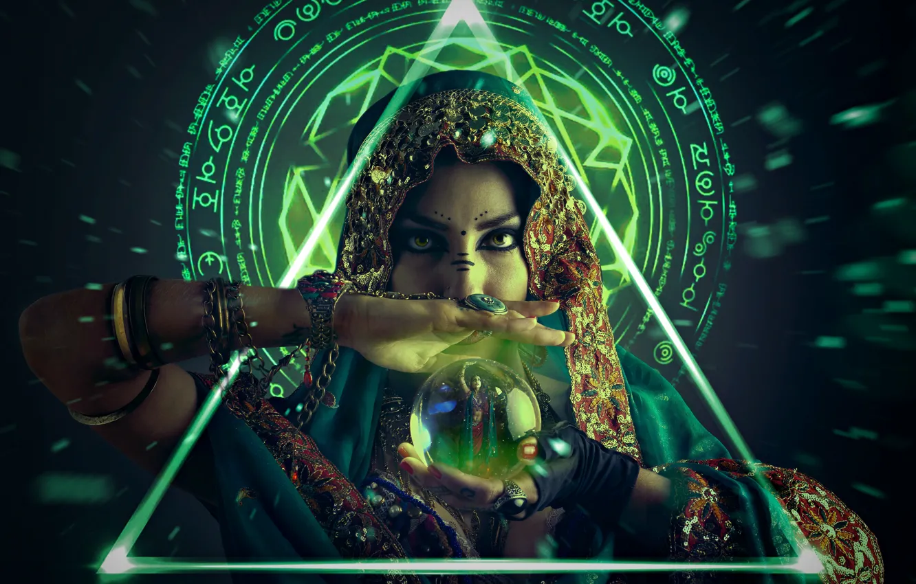 Фото обои magic, witch, illusion, gypsy, talisman