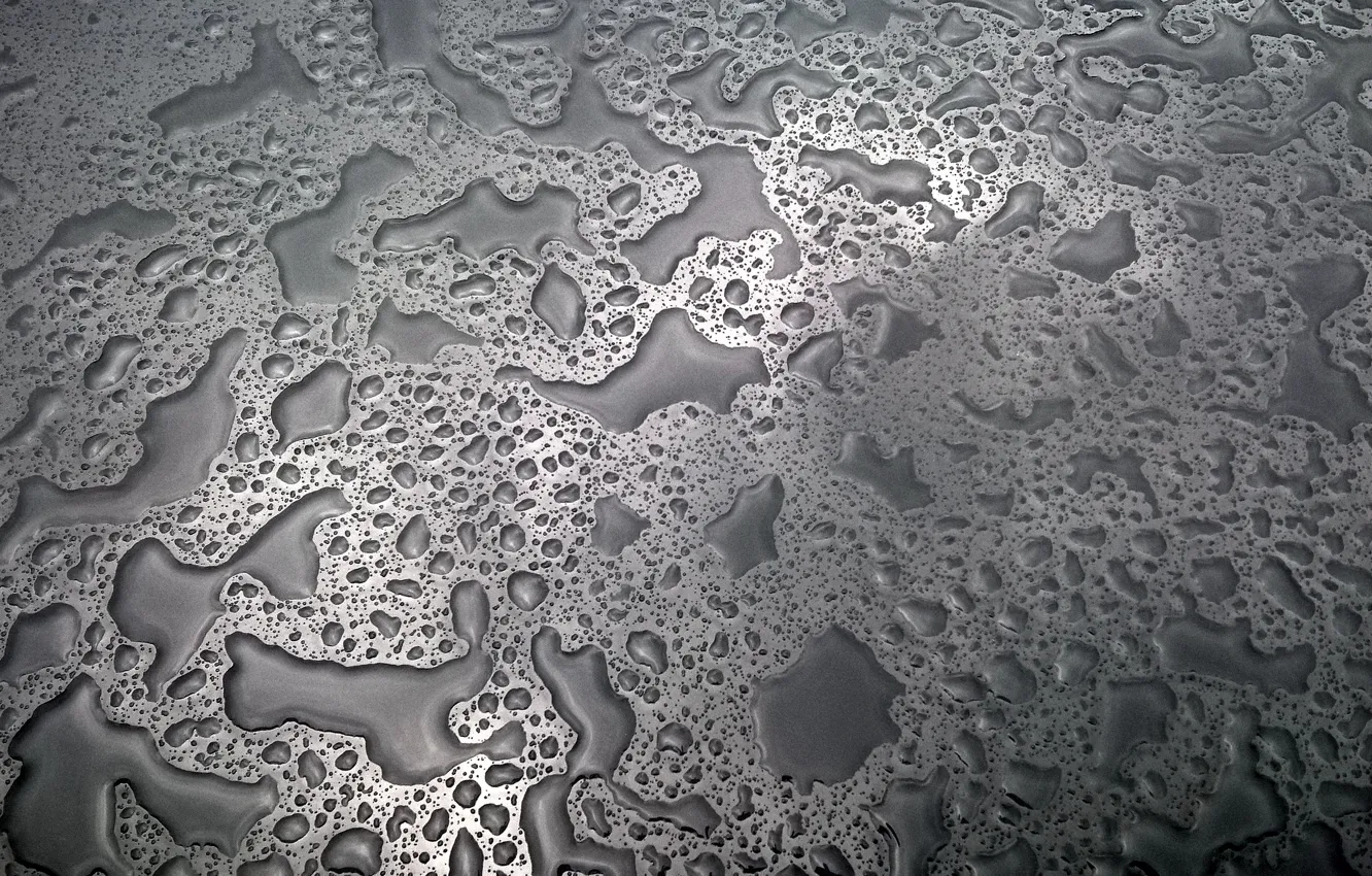 Фото обои wallpaper, texture, drop, water, background, water drops, table, gray