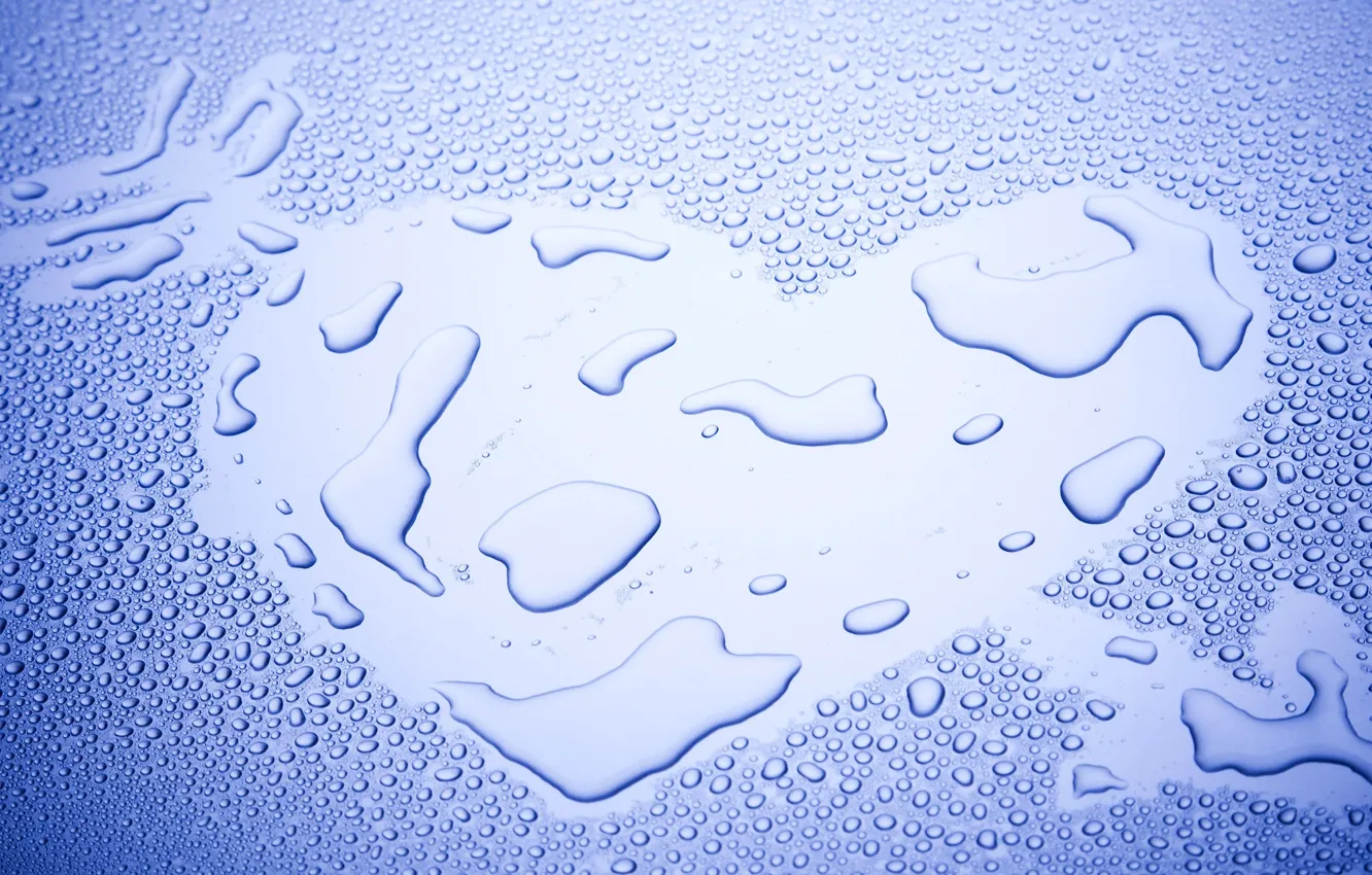 Фото обои Water, Heart, Nice
