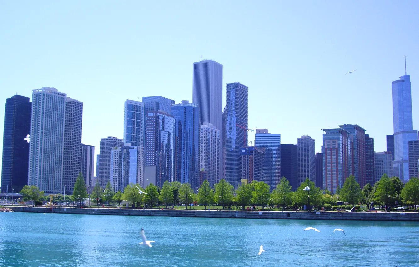 Фото обои Chicago, Illinois, buildings