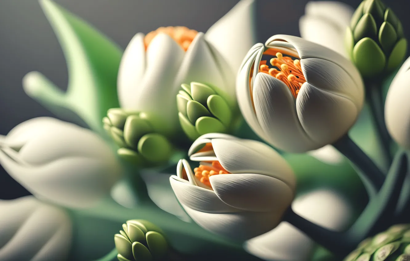 Фото обои цветы, фон, тюльпаны, white, белые, натюрморт, flowers, background