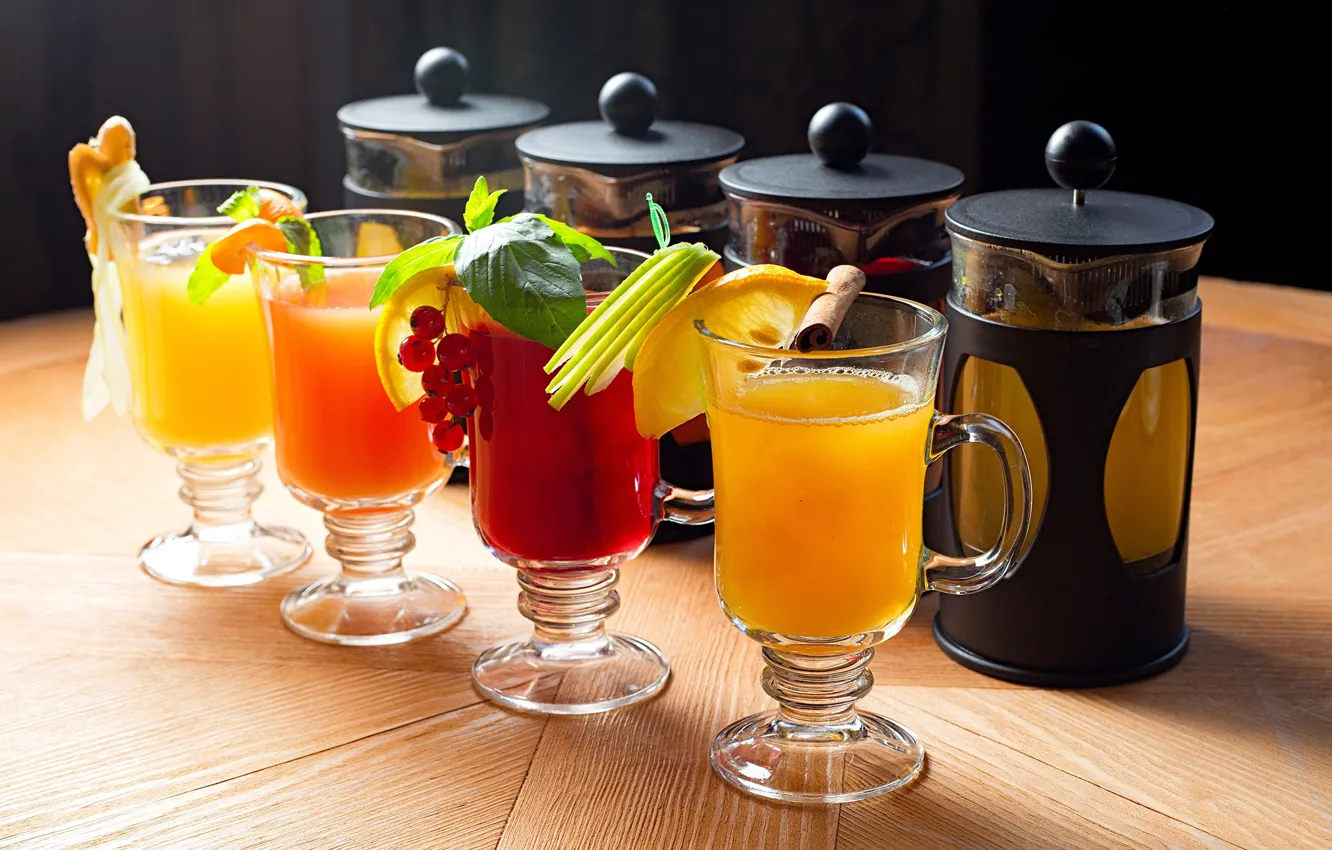 Фото обои апельсин, бокалы, сок, juice, напиток, drinks