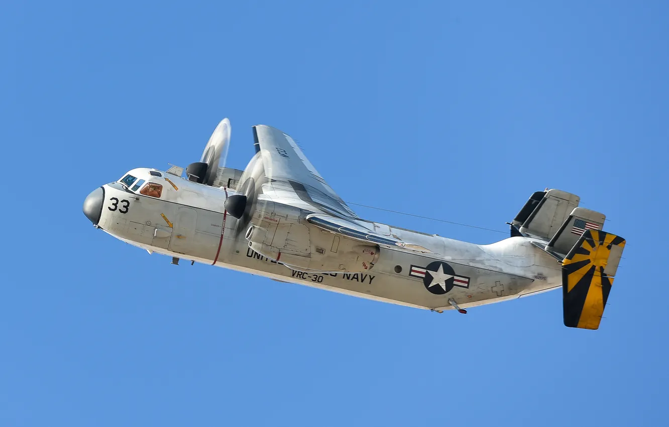 Фото обои самолёт, тактический, палубный, транспортный, Grumman C-2