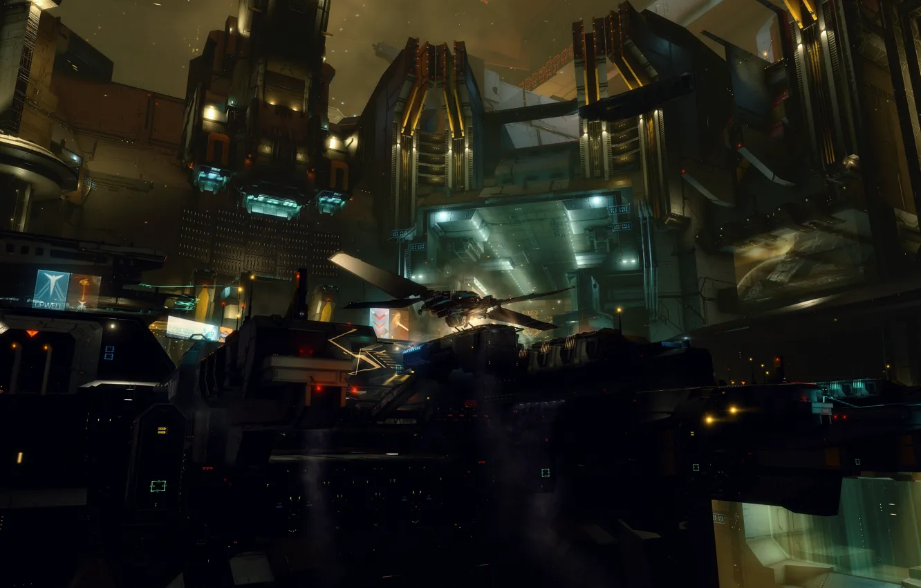 Фото обои game, station, eve online, ship