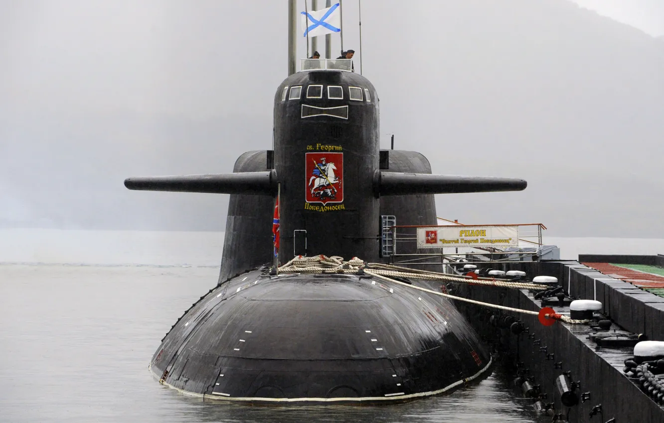 Фото обои подводный, крейсер, ракетный, проект 667бдр