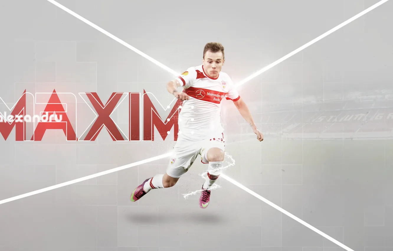 Фото обои wallpaper, sport, stadium, football, player, VfB Stuttgart, Maxim Alexandru