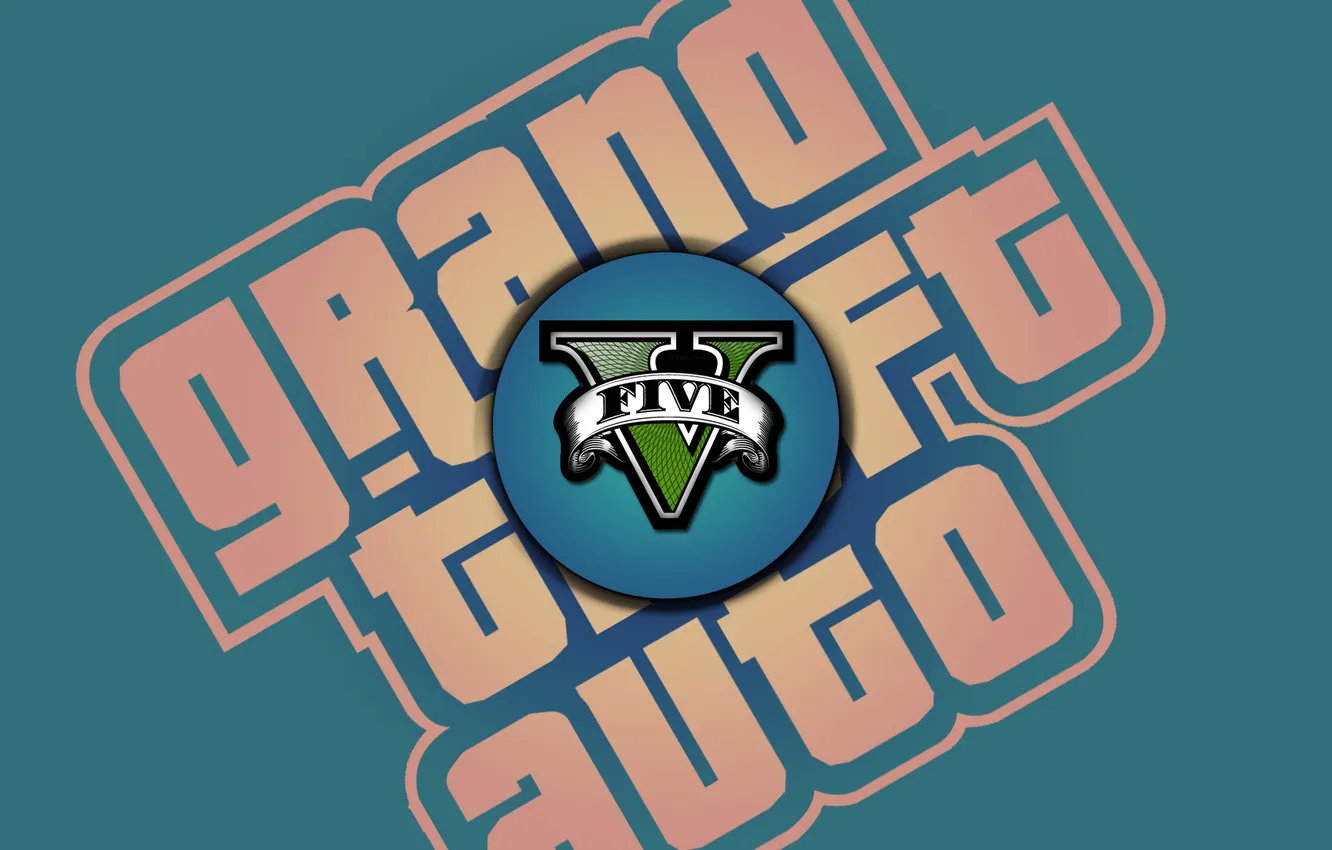Фото обои логотип, logo, gta, гта, Grand Theft Auto 5