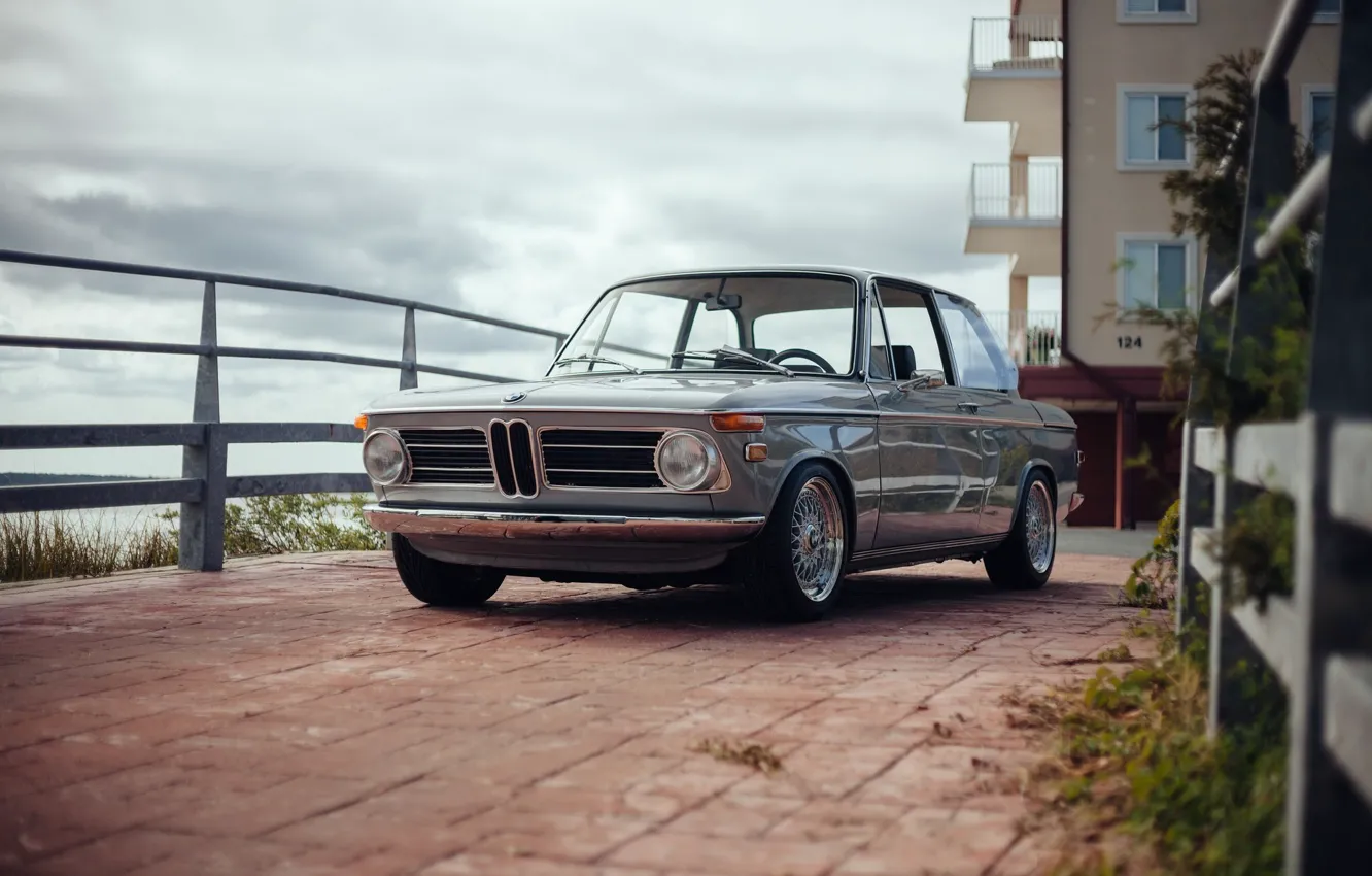 Фото обои машина, BMW, БМВ, 1969, классика, 2002, атомобиль, E10