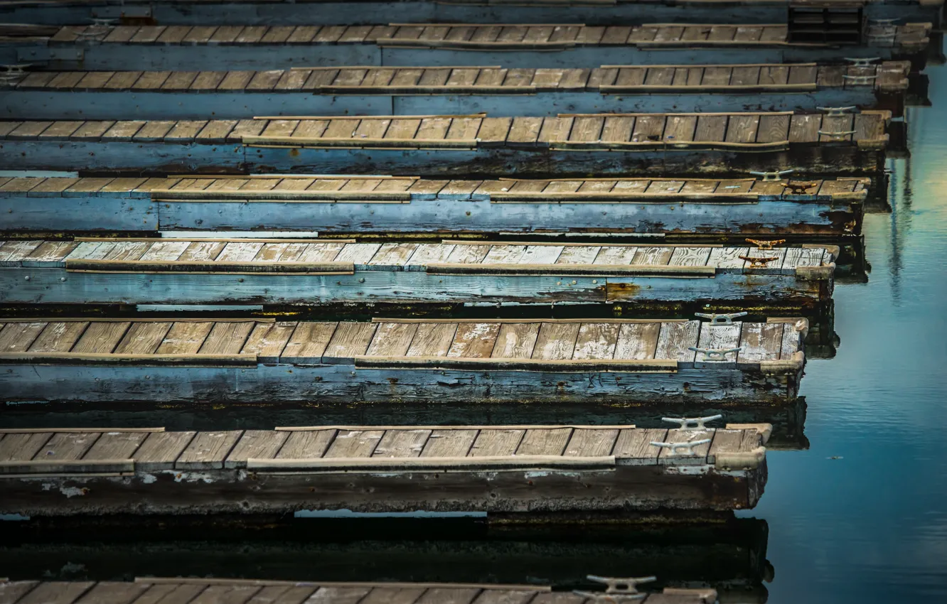 Фото обои California, down at the docks, Wilmington