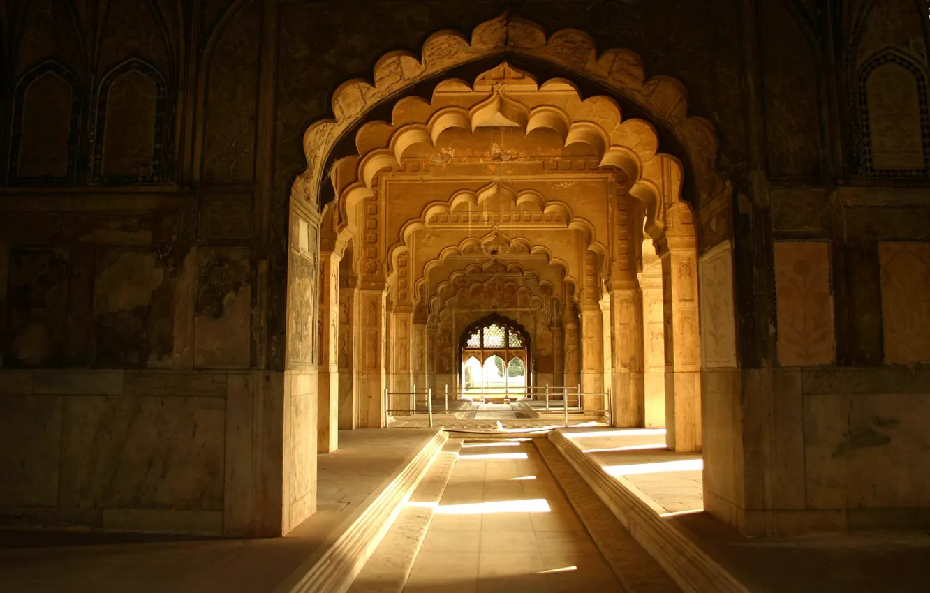 Фото обои Индия, Дели, аркада, Red-Fort, Diwan-e-Khas