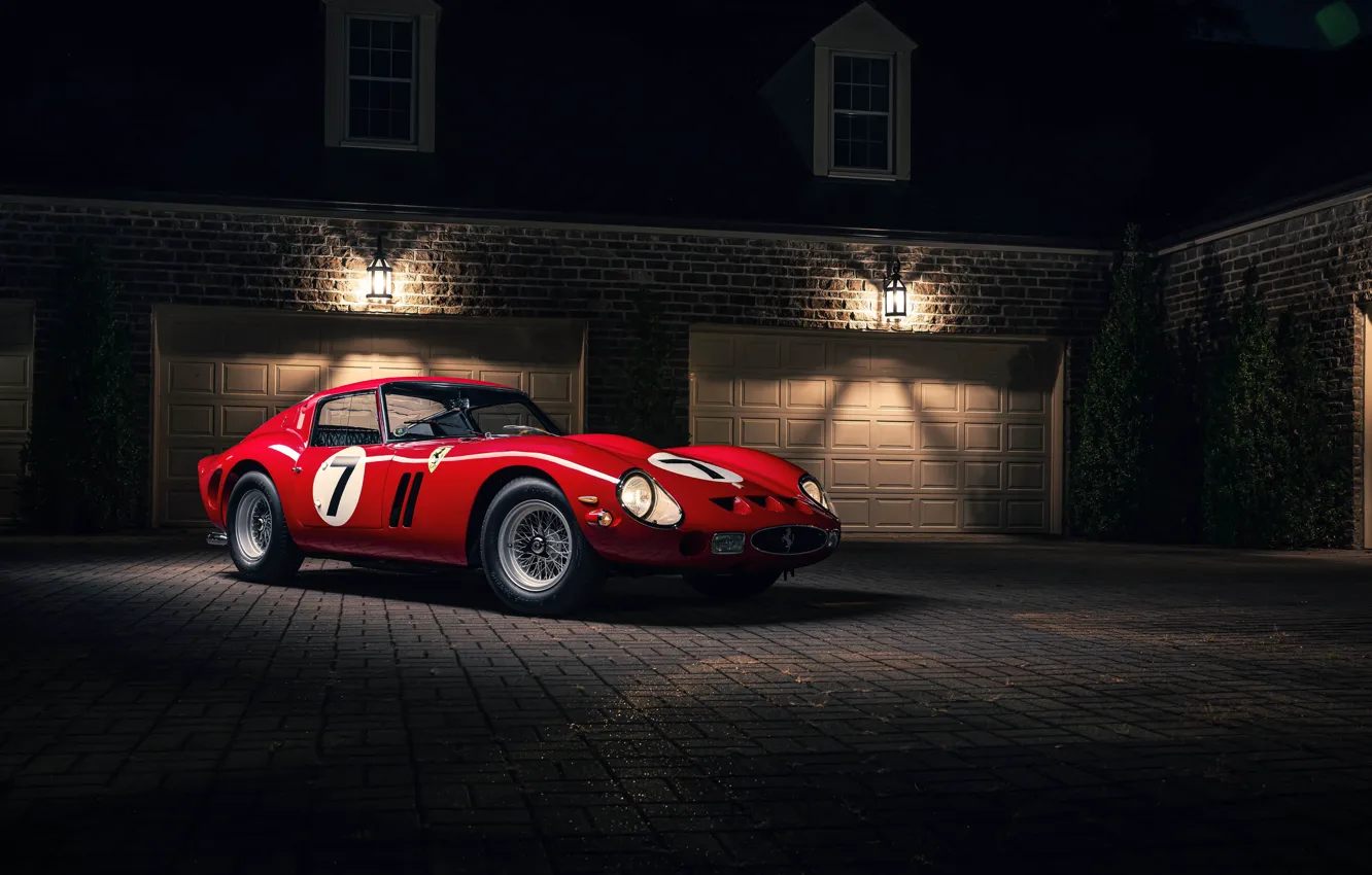 Фото обои Ferrari, classic, 1962, 250, Ferrari 250 GTO, sports car, Ferrari 330 LM