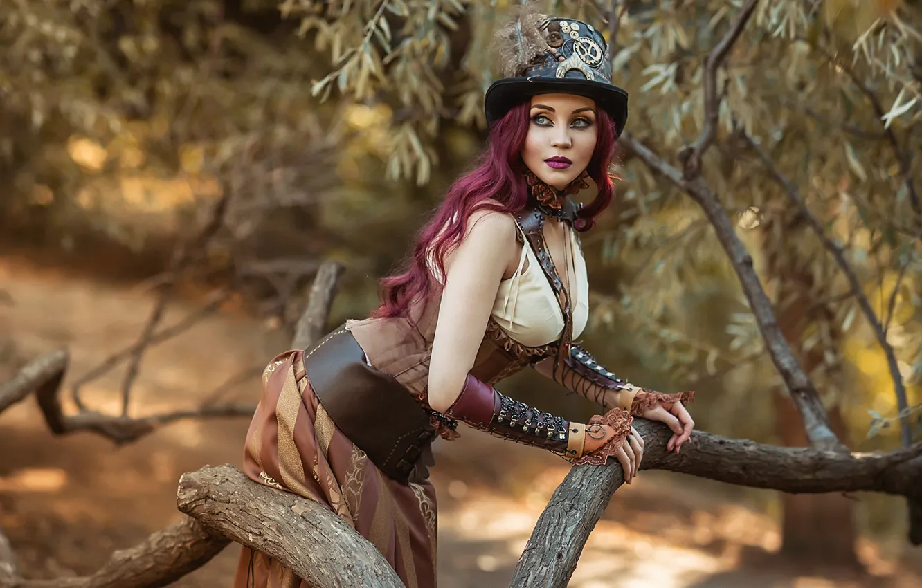 Фото обои retro, model, redhead, pose, Георгий Дьяков